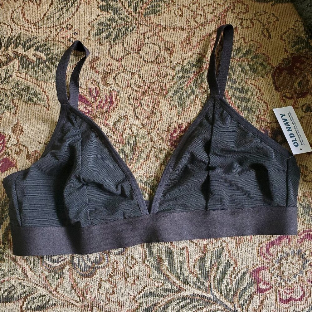 Mesh V-Neck Bralette Old Navy Size M
